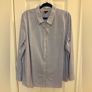 Torrid Women’s Blue Striped Shirt Size 3